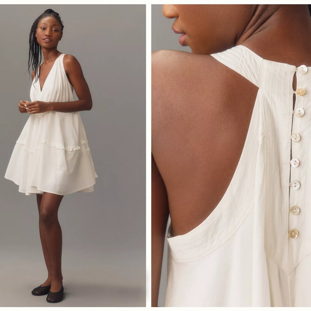 V-Neck Swing Tunic Dress